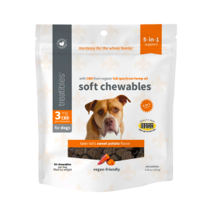 Treatibles Dog Sweet Potato CBD Soft Chews Large Bag