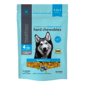 Treatibles Large Dog Blueberry CBD Treats Large Bag