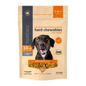 Treatibles Extra Strength Sweet Potato CBD Dog Treats Large Bag