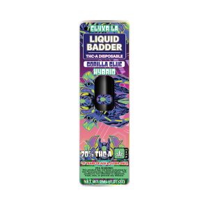 Elyxr LA Gorilla Glue 2 gram THCA Liquid Badder Disposable Vape