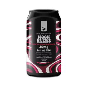 Moon Flower THC Black Cherry Lemonade is a deliciously potent, fast acting drink