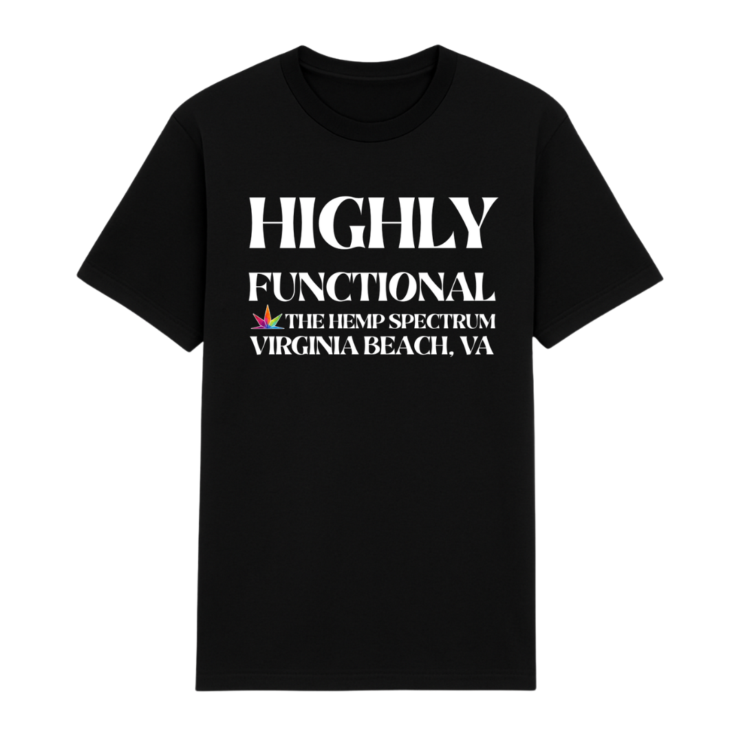 The Hemp Spectrum Black Highly Functional Shirt Back Side with transparent background