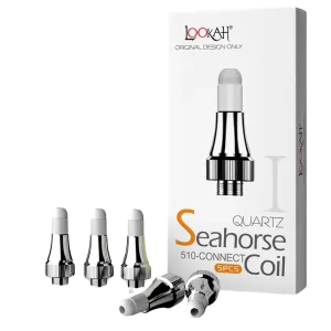Lookah Seahorse Nectar Collector Quartz Coil Tip Replacements are compatible with the Lookah Seahorse